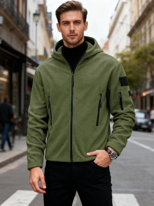 Men's Tactical Windproof jacket Military Shark Skin Soft Shell Jackets Outdoor Sport Hiking Thickened Hooded Jackets Coats