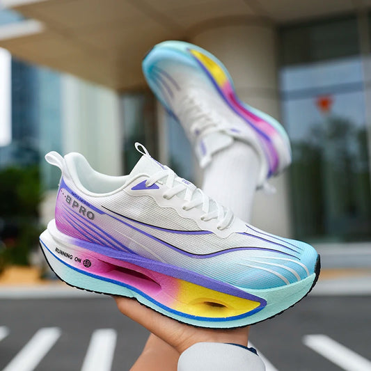 Carbon Plate Running Shoes Men Professional Cushion Sports Shoes for Men Breathable Ultralight Bounce Sneakers Man Jogging Shoes