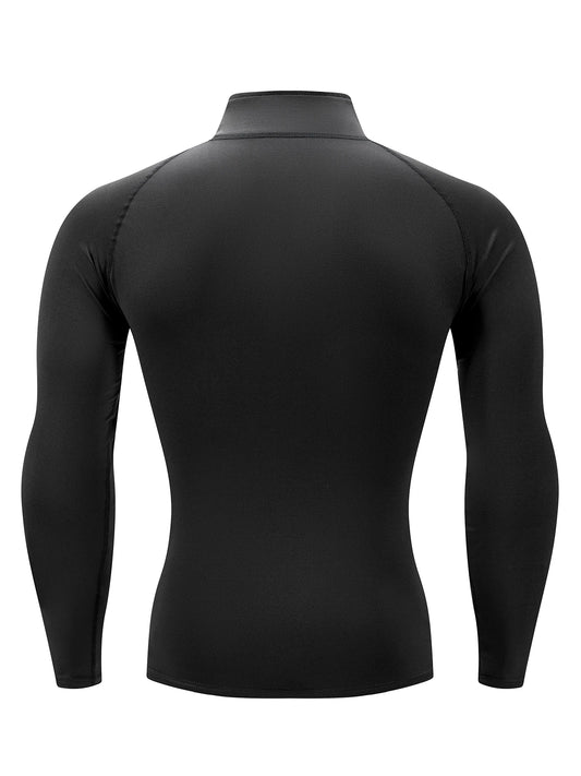 Men's Outdoor Sports Long Sleeve T-shirt Leisure Speed Dry Cycling Fitness Long Sleeve Breathable Elastic Sports Clothing Tops