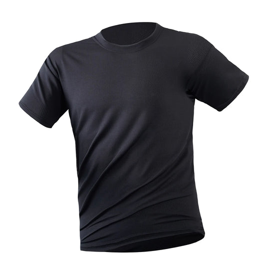 Men's Quick Dry Round Neck Gym Running T-Shirt Lightweight Breathable Sport Short Sleeve Training Exercise Sport Shirt Tops