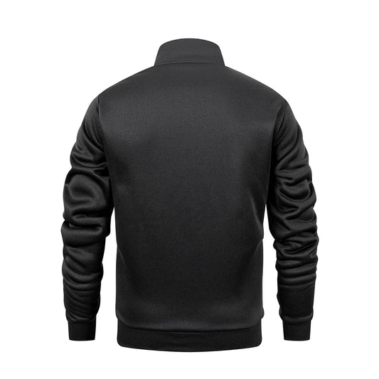 Spring Men's Long Sleeve Zipper Jacket Coats Solid Color Warm Sweatshirts Outdoor Recreation Full Zip Jacket