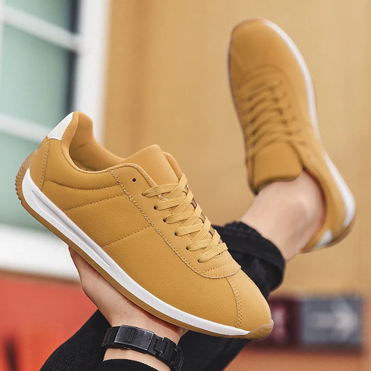 Brown Men's Running Shoes Outdoor Light Casual Sneakers Man Comfortable Flat Walking Shoes Men Training Shoes chaussure hommes