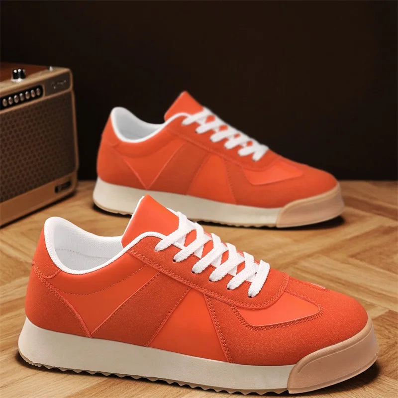 Trend Orange Platform Sneakers Men Classic Low Cut Men's Running Shoes Comfortable Non-slip Training Shoes Man zapatillas hombre