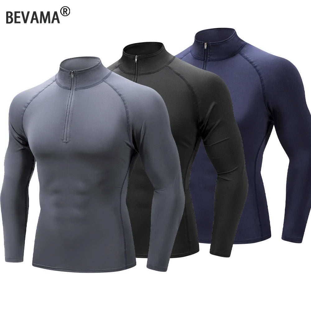Men's Outdoor Sports Long Sleeve T-shirt Leisure Speed Dry Cycling Fitness Long Sleeve Breathable Elastic Sports Clothing Tops