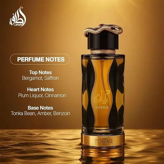 Lattafa Teriaq Intense Pheromone Fragrance 100ML, Arabian Perfume for Women & Cologne for Men, Luxury Birthday Present Gifts