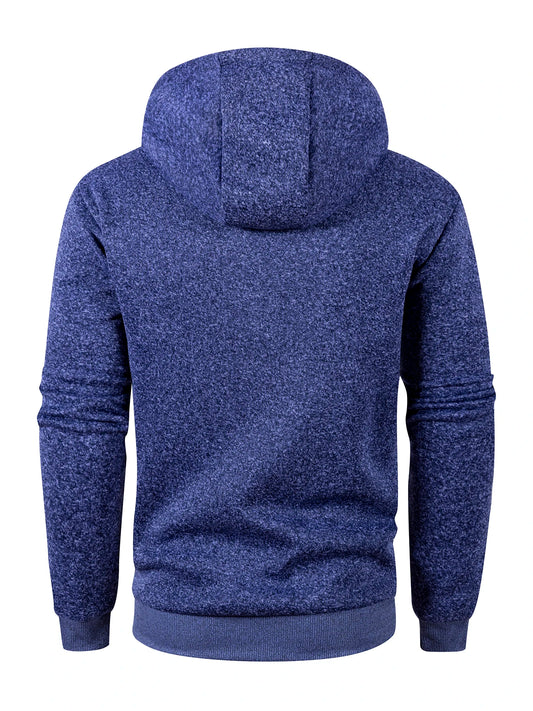 Men's Long Sleeve Sweatshirts for Men Zipper Hooded Oversize Warm Hooded Jacket Coat Outdoor Tracksuit Men