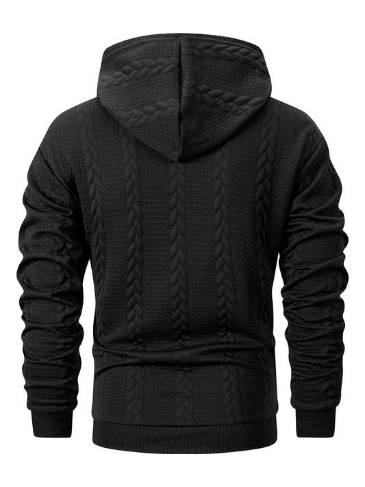 Men's Casual Hooded Basic Lightweight Knitted Pullover Shirts Autumn Warm Streetwear Outdoor Jogger Coats Streetwear