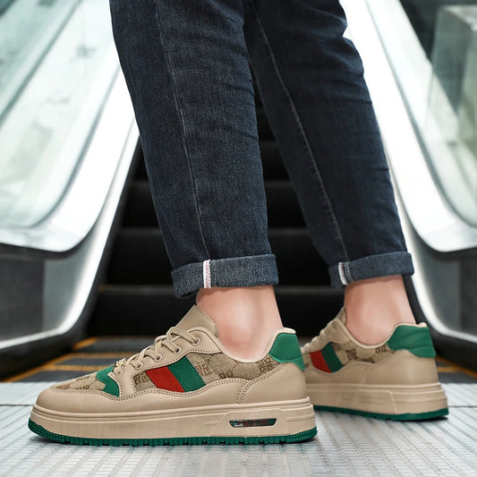 Classic Vintage Sneakers Men Large Size 39-47 Casual Platform Men's Skateboard Shoes Comfortable Lace-Up Designer Shoes for Men