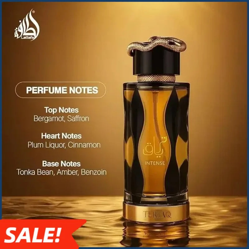 Lattafa Teriaq Intense Pheromone Fragrance 100ML, Arabian Perfume for Women & Cologne for Men, Luxury Birthday Present Gifts