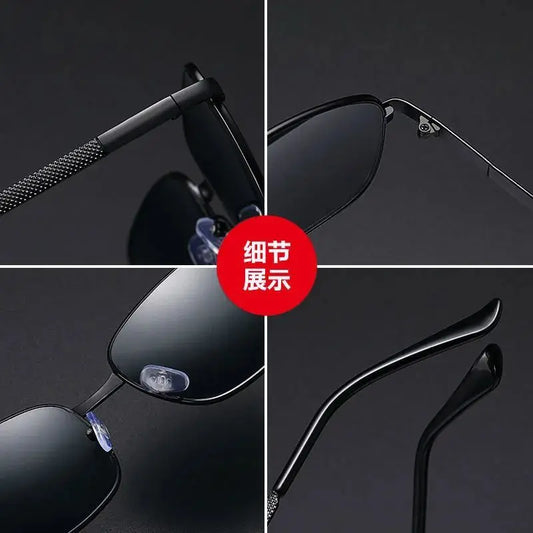 Fishing Night Vision Driving Sunglasses For Men Day And Night Polarizing Color-Changing Male Ultralight Glasses