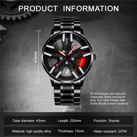 2pcs/set Men's Fashion Watch Set with Business and Sports Watches for Men and Necklace As A Gift for Men.