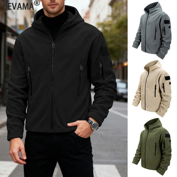 Men's Tactical Windproof jacket Military Shark Skin Soft Shell Jackets Outdoor Sport Hiking Thickened Hooded Jackets Coats