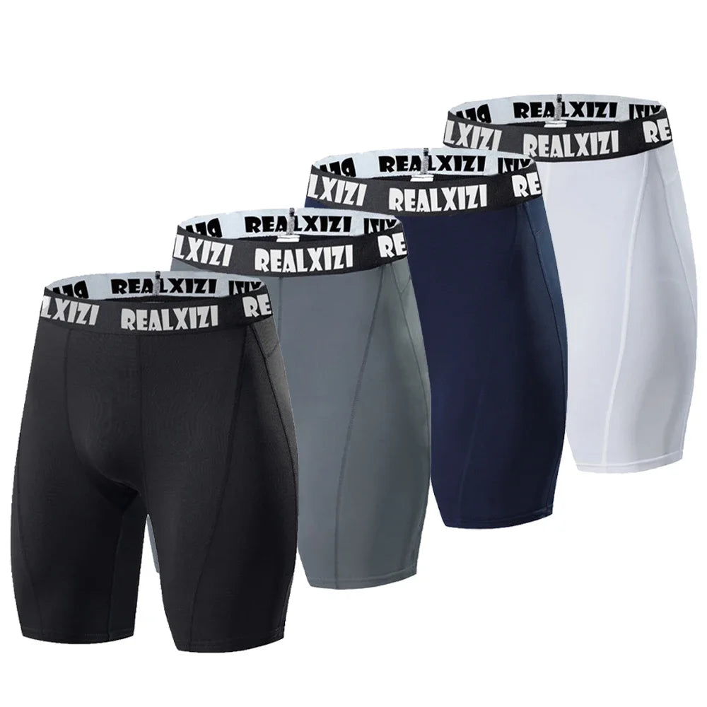 Men's Bodybuilding Shorts Fitness Compression Leggings Male Muscle Alive Elastic Shorts Quick Drying Running Training Shorts