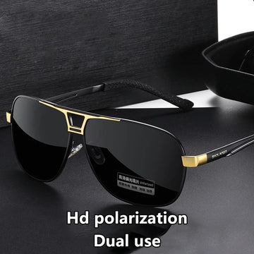 HUA HUA Photochromic Male Eyewear New Men's Sunglasses Vintage Men's Driving Sunshade Sun Glasses UV400 Gafas De Sol